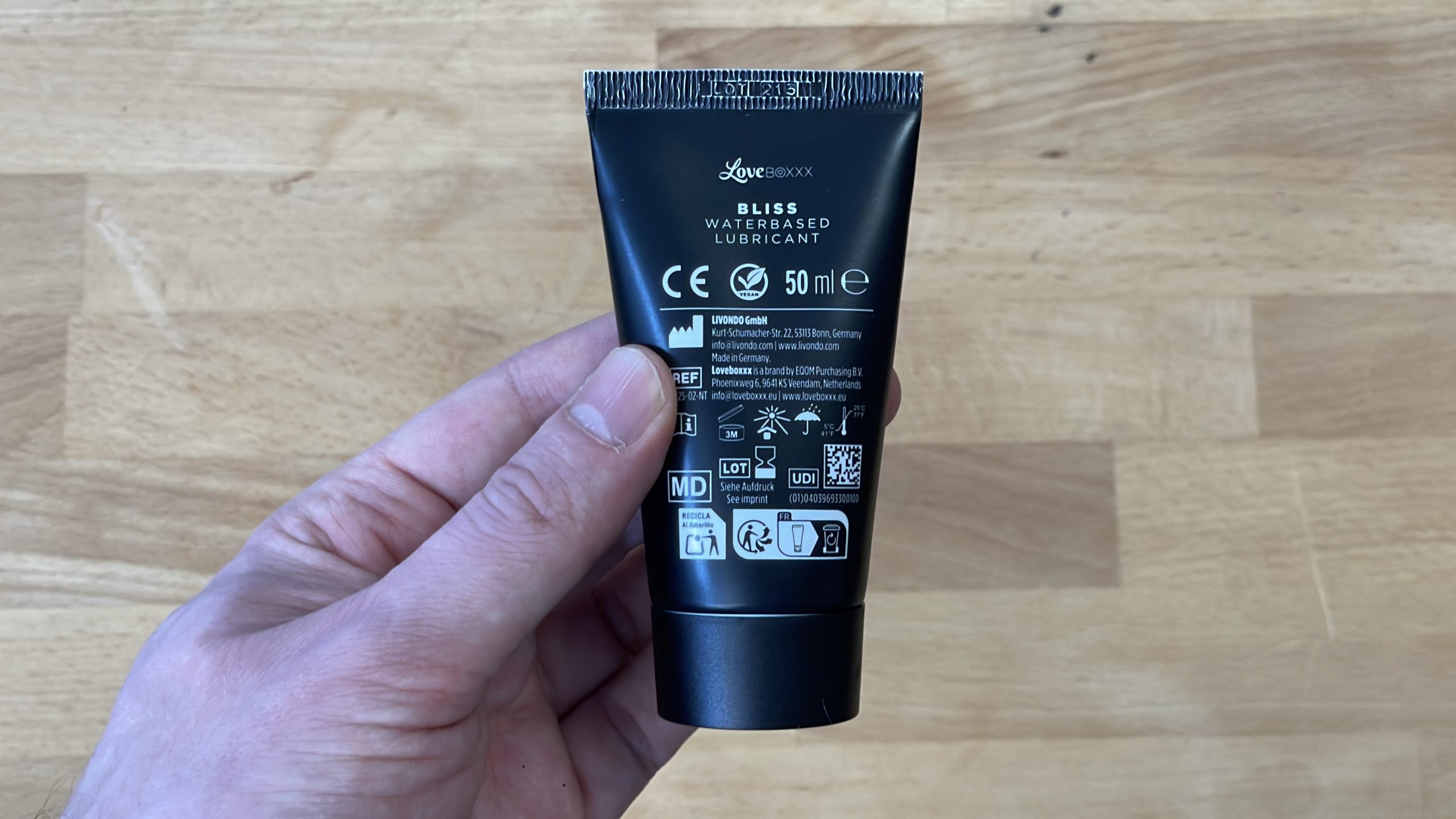 Gleitgel auf Wasserbas